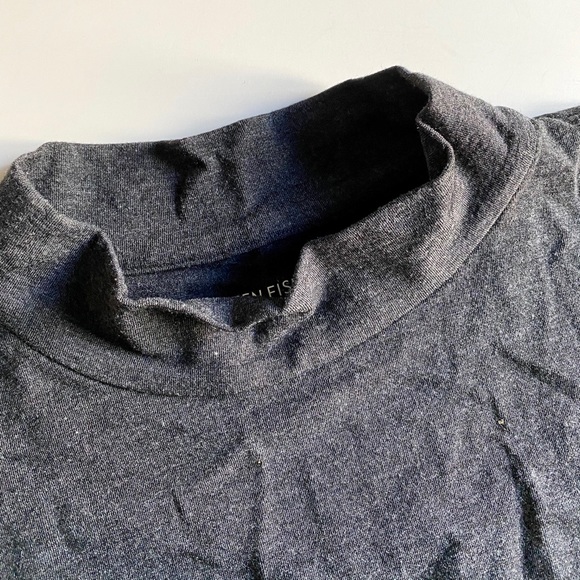 Eileen Fisher Stretchy Grey Turtleneck Tank - Picture 8 of 8